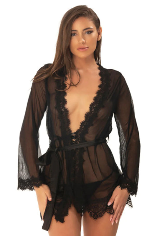 Bianca Sheer Shortie Robe