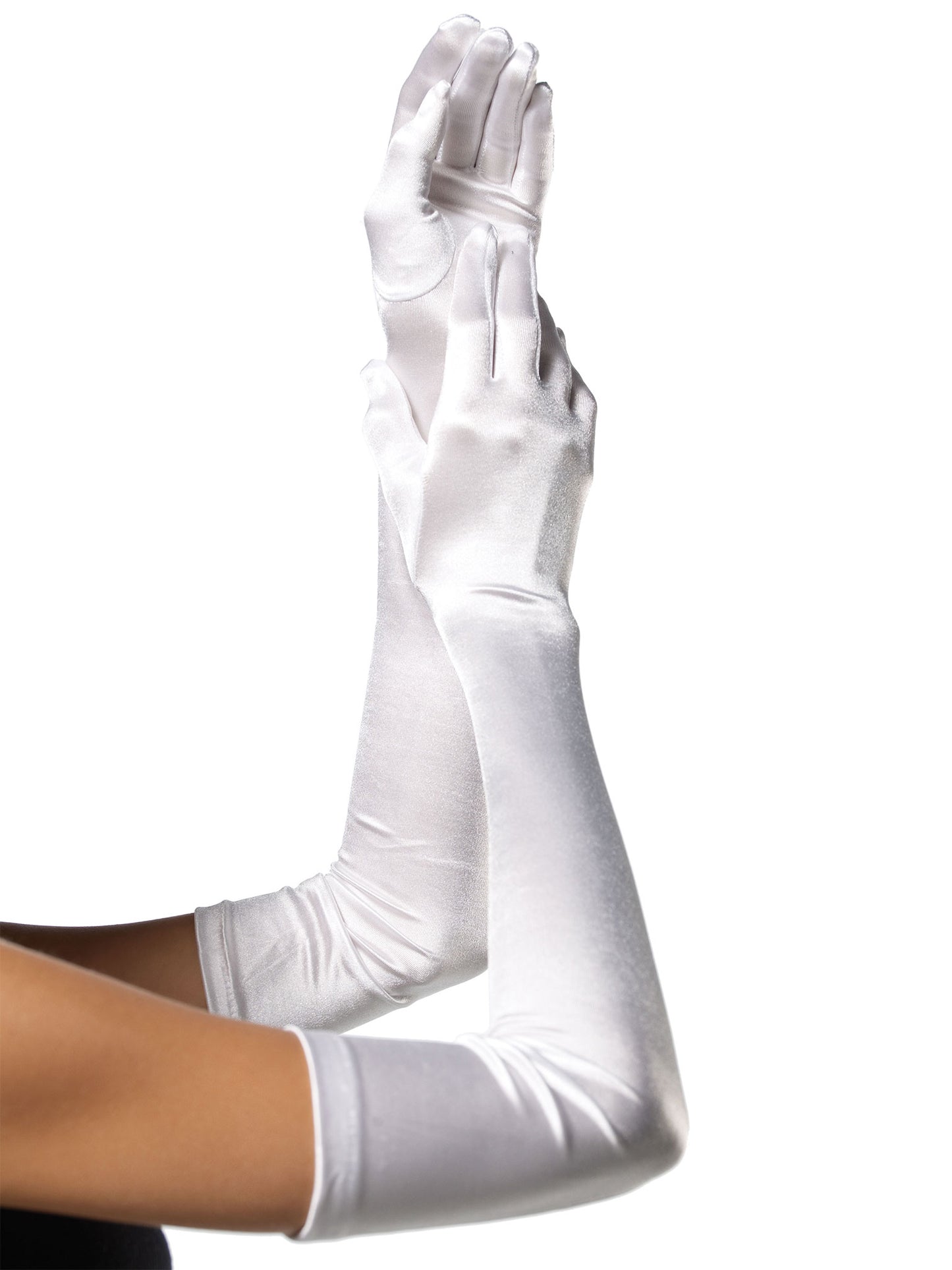 Hailey Extra Long Satin Gloves