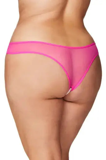 Curvy Paradise Lace Pearl Thong