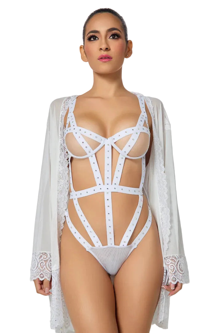 Crystal Bondage Teddy