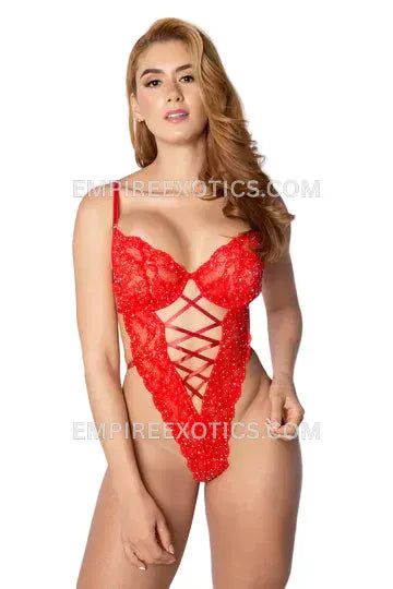 Crystal Lace Bombshell Teddy