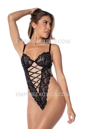 Crystal Lace Bombshell Teddy