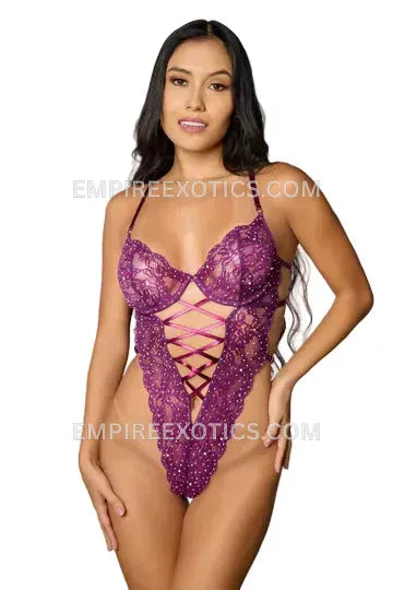 Crystal Lace Bombshell Teddy