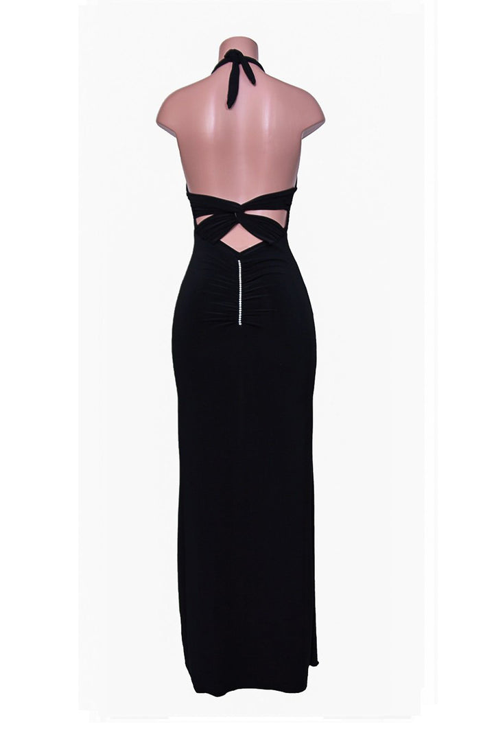 Line Halter Top Adjustable Dress