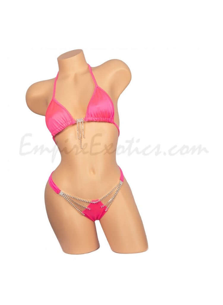 Dangle Rhinestone Bikini Top